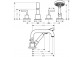 Bateria Axor Citterio wannowa 4-otworowa do montażu na brzegu wanny- sanitbuy.pl