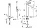 Змішувач для умивальника Oras Inspera, підлогова, висота 310mm, хром