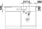 Zlewozmywak підвісний 40x55,5 cm Blanco BLANCOSUBLINE 340/160-U- sanitbuy.pl