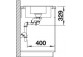 Zlewozmywak підвісний 40x55,5 cm Blanco BLANCOSUBLINE 340/160-U- sanitbuy.pl