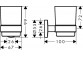 Кухоль для чищення зубів Hanshrohe Logis Universal, настінний, шкляний, хром