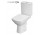 Kompakt WC Cersanit Carina CleanOn, 64,5x35,5cm, раковина bezkołnierzowa, сидіння duroplastowa з мікроліфтом, злив горизонтальний, білий