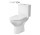 Kompakt WC Cersanit City CleanOn, 67x37,5cm, раковина bezkołnierzowa, сидіння duroplastowa з мікроліфтом, злив горизонтальний, doprowadzenie wody od dołu, білий