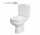 Kompakt WC Cersanit Colour CleanOn, 65x37cm, раковина bezkołnierzowa, сидіння duroplastowa з мікроліфтом, злив горизонтальний, doprowadzenie wody od boku, білий