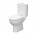 Kompakt WC Cersanit Parva, 61x36cm, сидіння duroplastowa з мікроліфтом, злив горизонтальний, doprowadzenie wody od boku, білий
