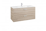 Комплект до ванни Roca Unik Victoria Basic, 100x46cm, 2 szuflady, береза