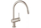 Кухонний змішувач Grohe Minta з краном, який виймаЄться з перляторем Supersteel