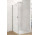Бічна стінка для розсувних дверей Huppe Aura Pure, 1200mm, установка на піддоні, Anti-Plaque, срібний profil