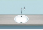 Умивальник монтований в стільниці Alape K-Series, кругла, 450mm, z переливом, EB.K450, біла