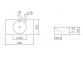 Навісний умивальник Alape Scopio IC-Series, квадратна, 325x325mm, z переливом, отвір для змішувача, WT.IC325H, біла