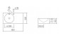 Навісний умивальник Alape Scopio IC-Series, прямокутна, 600x325mm, z переливом, отвір для змішувача, WT.IC600H, біла