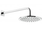 Верхній душ Gessi Rilievo, кругла, 250mm, тримач настінні 389mm, хром