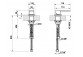 Кран Gessi Rettengolo, підлогова, 203mm, висота 309mm хром