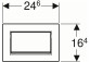 Кнопка спуску Geberit Sigma30 білий/хром блискучий/білий 