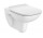 Раковина підвісна WC Roca Debba Rimless Square, 54x35,5cm, bez kołnierza, з сидінням slim wolnoopadającą duroplast, біла