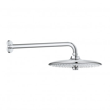 Верхній душ Grohe Euphoria 260, 3 strumienie, тримач настінні 380mm, хром