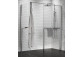 Душова стінка Walk-In Novellini Kaudra HF, 154cm, з полицею, profil чорний мат.