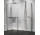 Душова кабіна Walk-In Novellini Kaudra H+H Frame, 150x80cm, лівий варіант, з вішаком для рушника, срібний профіль