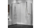 Душова кабіна Walk-In Novellini Kaudra H+H Frame, 120x70cm, правий варіант, з полицею, білий профіль мат.