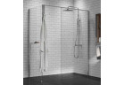 Душова кабіна Walk-In Novellini Kaudra H+H Frame, 180x100cm, правий варіант, з полицею, білий профіль мат.