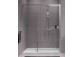 Душова кабіна Walk-In Novellini Kaudra H+H Frame, 180x100cm, лівий варіант, з полицею, profil чорний мат.