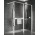 Душова стінка Walk-In Novellini Kaudra HWZ2 Frame, 220x200cm, правий варіант, з вішаком для рушника i półką, білий профіль мат.