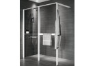 Душова стінка Walk-In Novellini Kaudra HWZ2 Frame, 220x200cm, лівий варіант, з вішаком для рушника i półką, білий профіль мат.