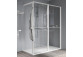 Душова стінка Walk-In Novellini Kaudra HWZ2 Frame, 180x200cm, правий варіант, з вішаком для рушника i półką, білий профіль мат.