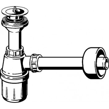 Раковинний сифон пляшковий Viega, матеріал sztuczne, малюнок 5726PL