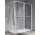 Душова стінка Walk-In Novellini Kaudra HWL Frame, 220x200cm, правий варіант, z 2 półkami, білий профіль мат.