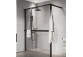 Душова стінка Walk-In Novellini Kaudra HWL Frame, 220x200cm, правий варіант, z 2 półkami, білий профіль мат.