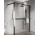 Душова стінка Walk-In Novellini Kaudra HWS, 140x200cm, правий варіант, з вішаком для рушника, білий профіль мат.