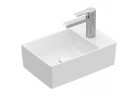 Умивальник на стільницю Villeroy&Boch Memento 2.0, 40x26cm, прямокутна, без переливу, отвір для змішувача, Weiss Alpin