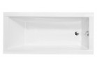 Ванна прямокутна Besco Modern Slim, 160x70cm, акрилова, біла