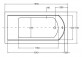 Ванна прямокутна Besco Intrica Slim, 150x75cm, акрилова, біла