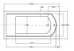 Ванна прямокутна Besco Intrica Slim, 150x75cm, акрилова, біла