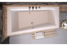 Асиметрична ванна Besco Intima Slim, 160x90cm, лівий варіант, акрилова, біла