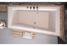 Асиметрична ванна Besco Intima Slim, 160x90cm, правий варіант, акрилова, біла