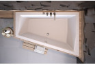 Асиметрична ванна Besco Intima Duo Slim, 180x125cm, правий варіант, акрилова, біла