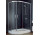 Душова кабіна асиметрична Besco Modern 185, 100x80cm, скло прозоре, profil хром