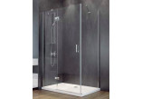 Душова кабіна квадратна Besco Viva 195, 80x80cm, права, скло прозоре, profil хром
