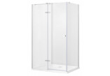 Душова кабіна прямокутна Besco Viva 195, 120x90cm, права, скло прозоре, profil хром