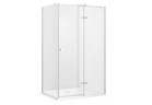 Душова кабіна прямокутна Besco Pixa, 100x90cm, права, скло прозоре, profil хром