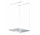 Душова кабіна Walk In Besco Aveo Due, 130x195cm, скло прозоре, profil хром