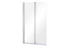 Ширма для ванни Besco Prime 2, 90x140cm, 2-skrzydłowy, скло прозоре, profil хром