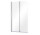 Ширма для ванни Besco Prime 2, 90x140cm, 2-skrzydłowy, скло прозоре, profil хром