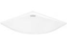 Піддон напівкруглий Besco Asco Ultraslim, 90x90cm, konglomeratowy, білий