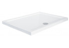 Піддон прямокутний Besco Alpina Slimline, 120x80cm, акрильний, білий