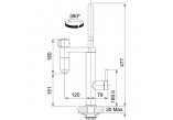 Кухонний змішувач do filtrowania wody Franke Vital S, obracana кран, висота 311mm, чорний мат./благородна сталь