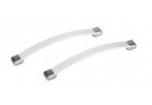 Тримач для ванни Besco Flex, 23cm, хром/білий